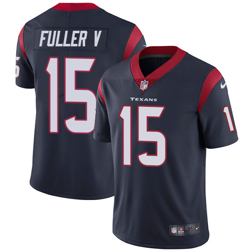 Nike Texans #15 Will Fuller V Navy Blue Team Color Men's Stitched NFL Vapor Untouchable Limited Jersey - Click Image to Close